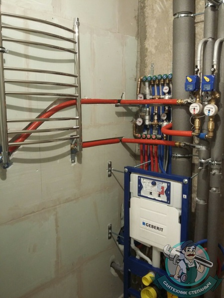 Установка водосчётчиков в системе водопровода