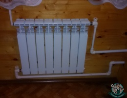 Установка биметаллического радиатора отопления (объект151025)