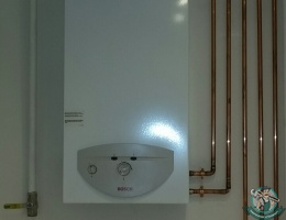 Установка газового котла горячего водоснабжения