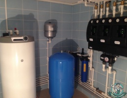 Монтаж системы фильтрации водоснабжения