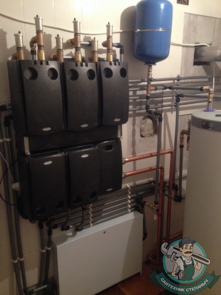 Автономное отопление коттеджа: коллекторный узел системы отопления