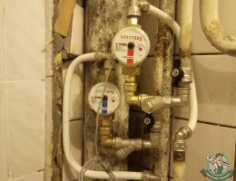 После монтажа водосчётчиков