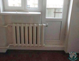 Неправильный монтаж радиатора отопления