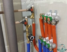Коллекторный узел системы отопления в квартире