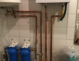 Монтаж автономного отопления и горячего водоснабжения